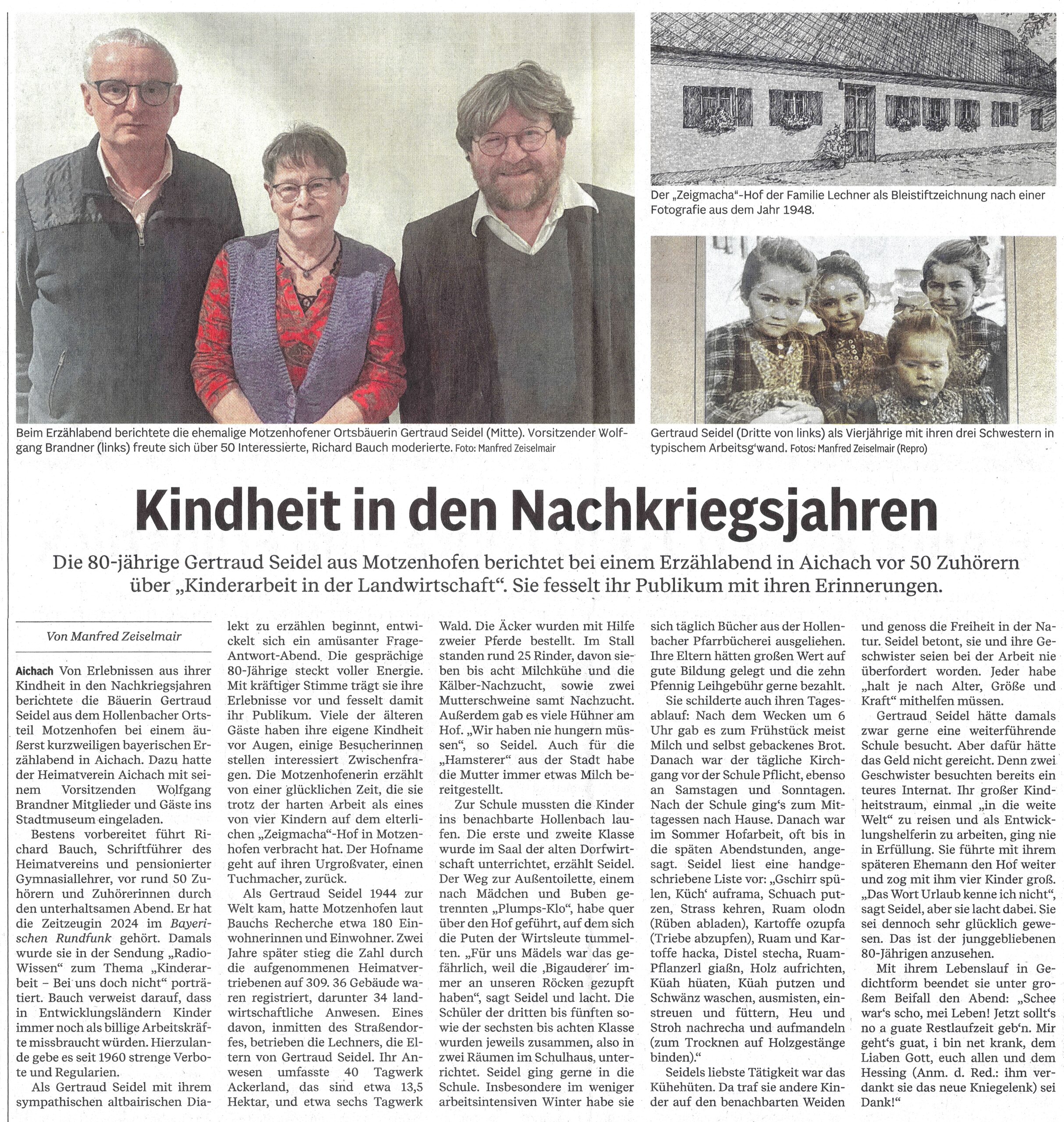 Kindheit in den Nachkriegsjahren