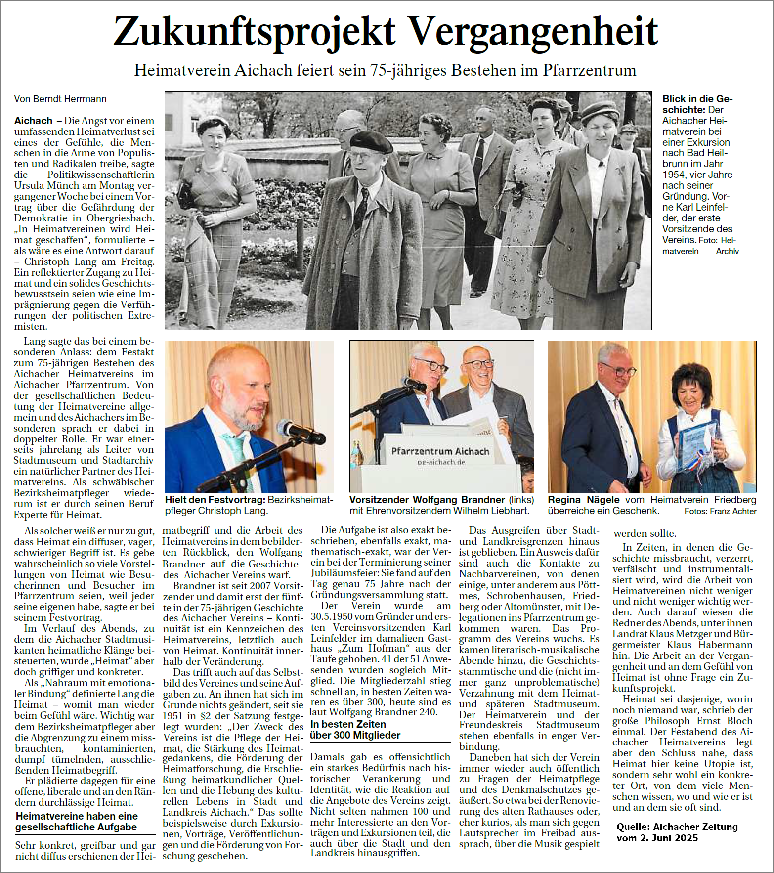 Aichacher Zeitung 2.6.25